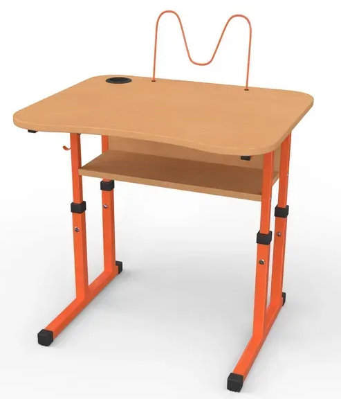 Стіл учнівський одномісний №4-6 /700х585 МФ Вересень